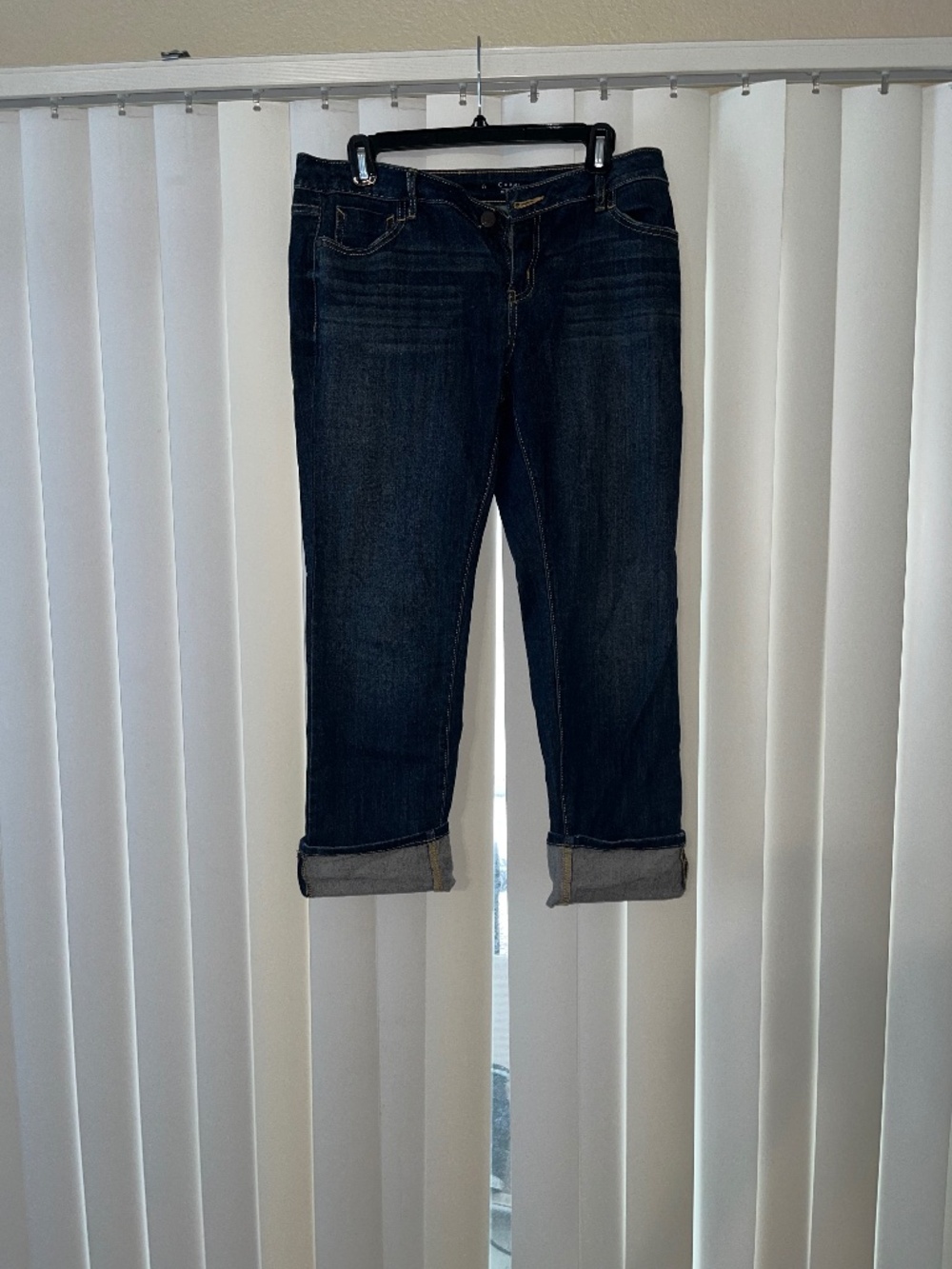 Vera Wang capri denim capri pant